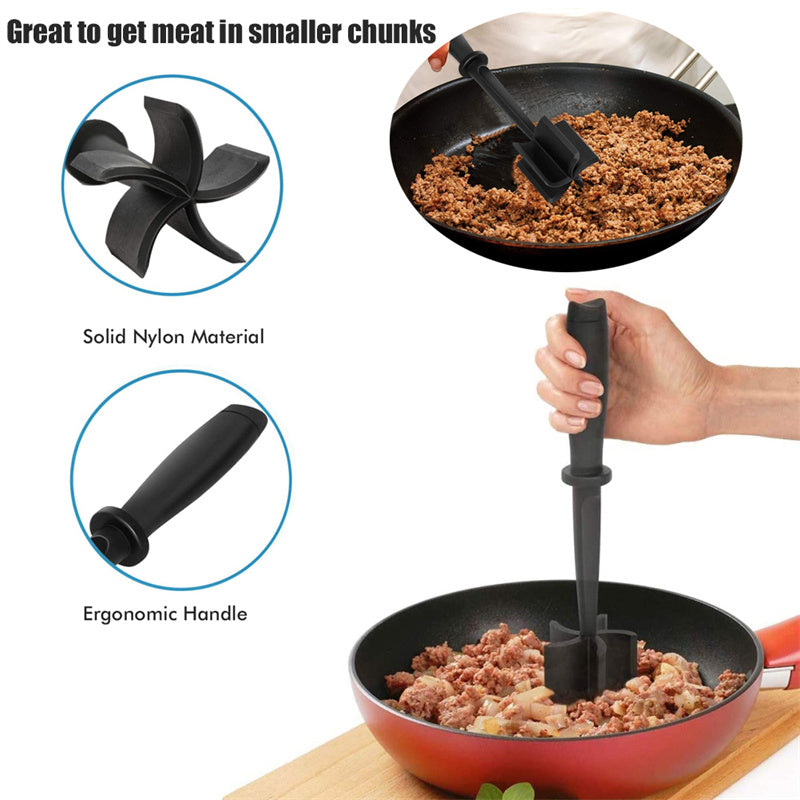 Must-Have Nylon Meat Masher | Nonstick Hamburger Chopper Kitchen Gadget