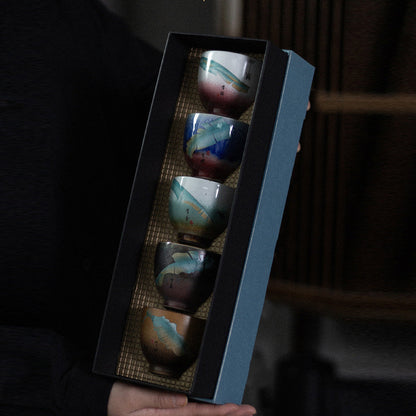 Chinese Kiln Ceramic Tasting Cups