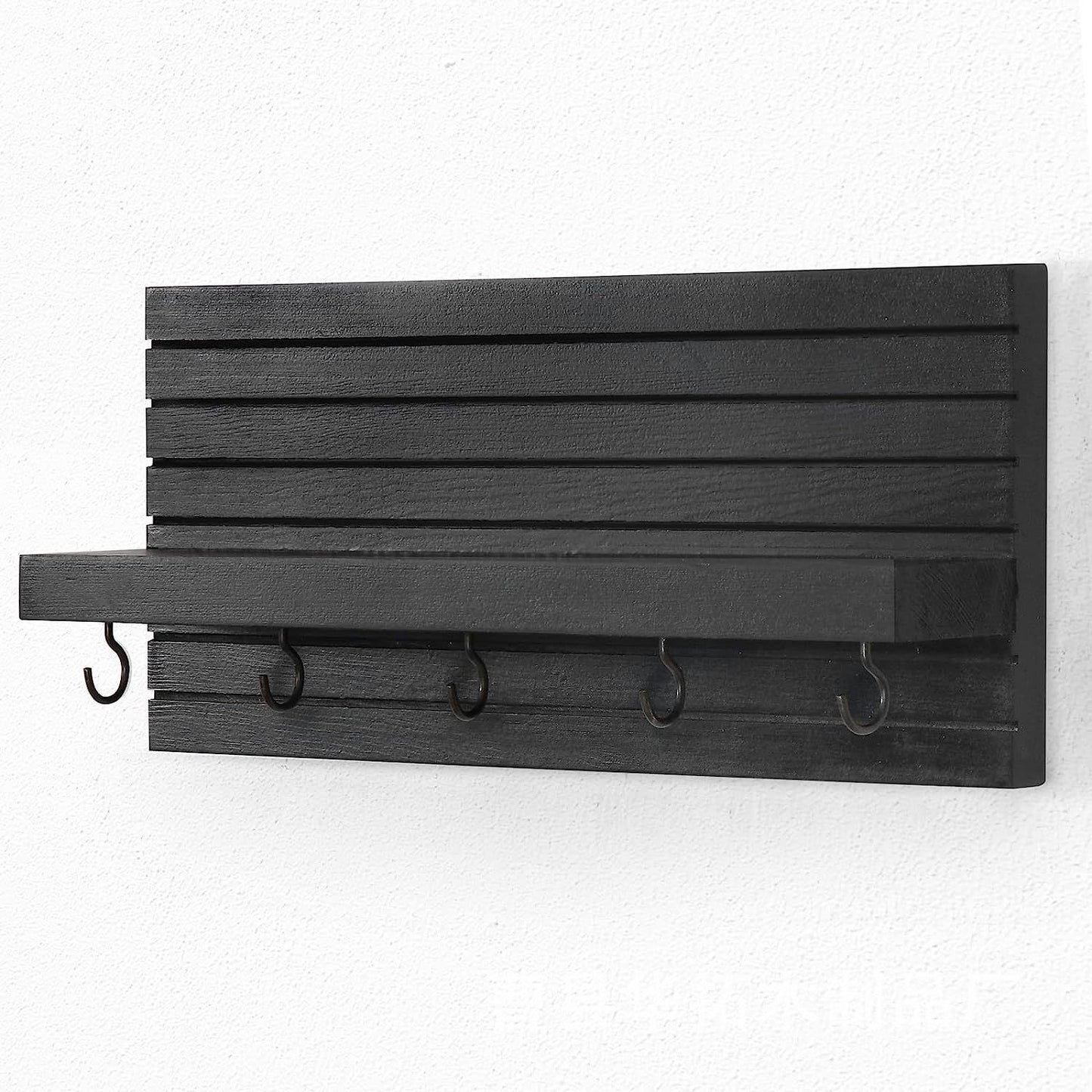 Aesthetic Wooden 2 Tier Storage Shelf | Hallway Entryway Organizer Rack