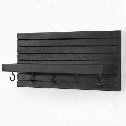 Aesthetic Wooden 2 Tier Storage Shelf | Hallway Entryway Organizer Rack