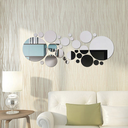 3D Acrylic Mirror Circle Wall Stickers