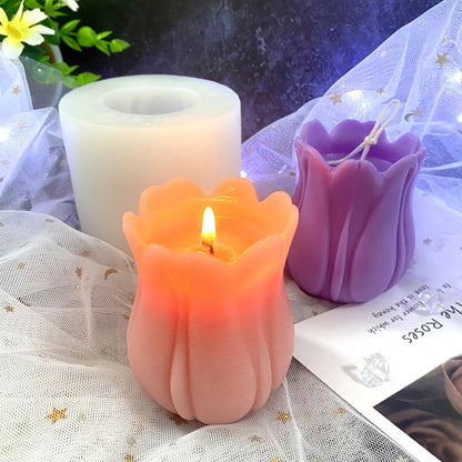 Tulip Flower Scented Candle Silicone Mold