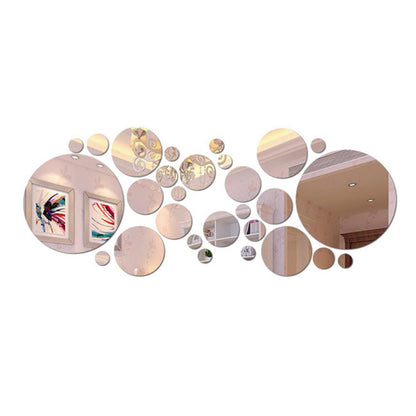 3D Acrylic Mirror Circle Wall Stickers