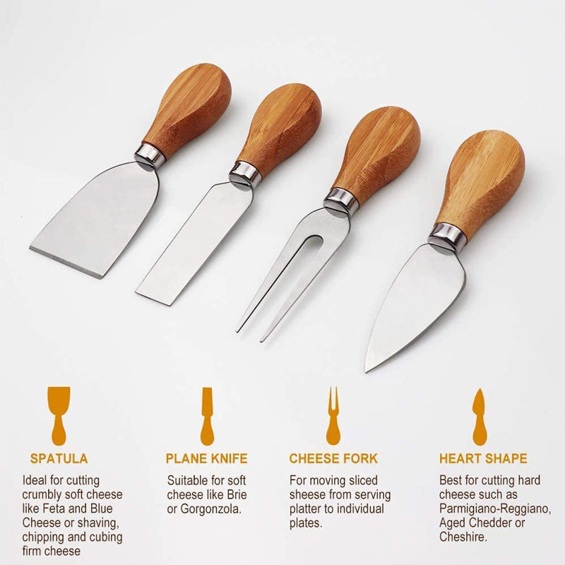 Multifunctional Cheese Board w/ Knife Drawer | All-in-One Serving Set